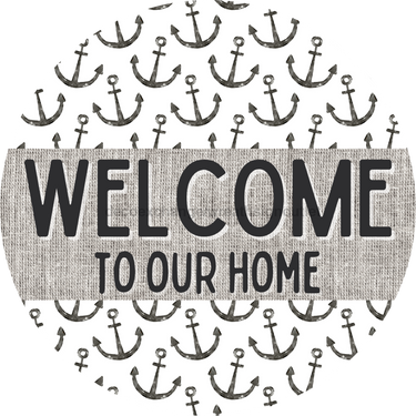 Door Hanger, Nautical Sign, Anchor Sign, Beach Sign, 18